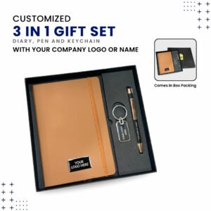 3 in 1 Diary Pen & Keychain Set | Corporate Gift