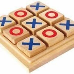 Marketing Classic Tic Tac Toe Toy Zero and Cross Game Wooden