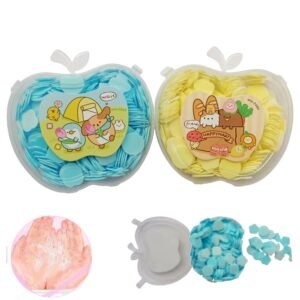 Paper Soap | Disposable Mini Scented Apple Shape Soap Paper | Bath Flakes | Soap Flakes For Travelling