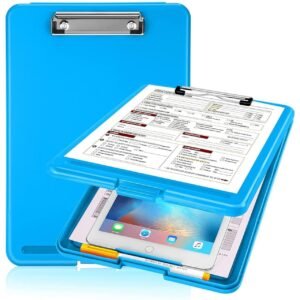 Multipurpose A4 Size Clipboard with Storage Box | 180° Foldable Exam Pad & Writing Board | Plastic Storage Clipboard with Cover