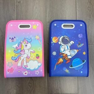 13 Pockets Vertical File Folder Expanding Unicorn Space File Folder Organizer for A4 Size Letter Size Paper Document Holder