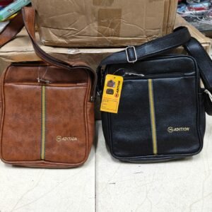 Premium Quality Pu Leather Traveling Sling Bag , 3 Chain