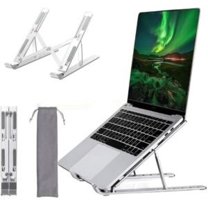 Aluminium Metal Folding Laptop Stand With Pouch