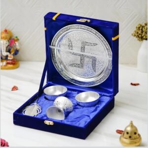 Puja Thali Set With Velvet Box