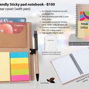 Eco Friendly Sticky Pad Notebook With Pen