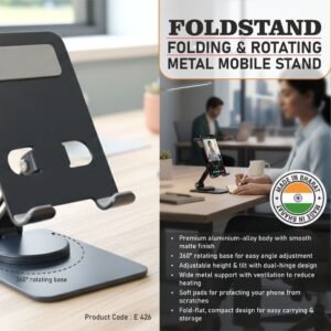 Heavy Premium Quality Metal Mobile Stand - 345 Gram Weight