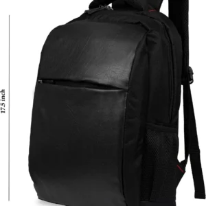 Multi-Compartment with Side Zipper | Lightweight & Durable Laptop Bag (Black)