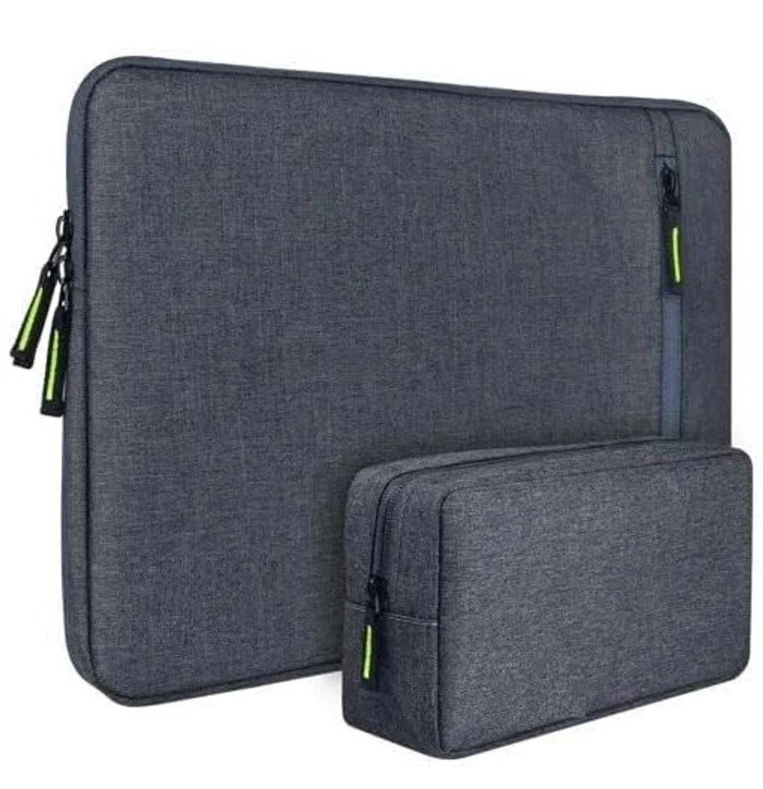 Laptop Bag Sleeve For 15.6-16 Inch Laptop Case Cover Pro, With Charger Pouch Case Laptop Bag (Grey)