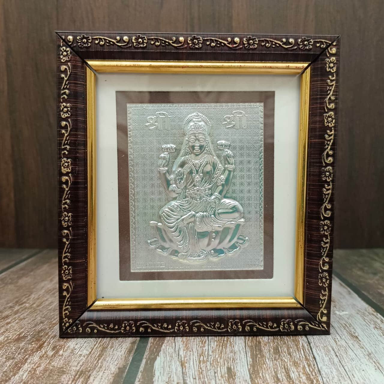 Silver Plated Lakshmi Frame - Image 2