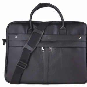 Laptop Leather Bag Black Color For Laptop/Tablet For Office Use